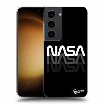 Picasee silikonowe czarne etui na Samsung Galaxy S23 5G - NASA Triple