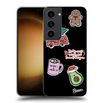 Etui na Samsung Galaxy S23 5G - Christmas Stickers