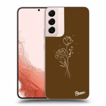 Etui na Samsung Galaxy S23+ 5G - Brown flowers