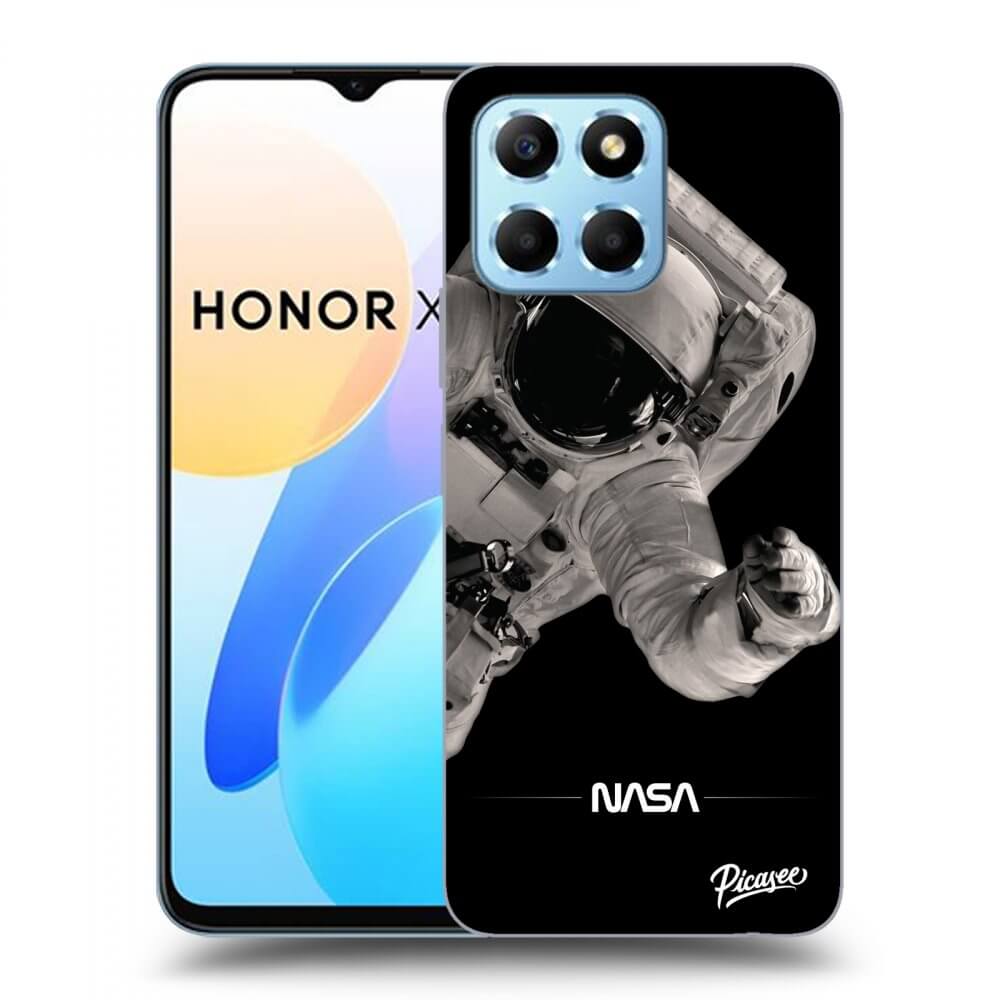 Picasee silikonowe przeźroczyste etui na Honor X8 5G - Astronaut Big