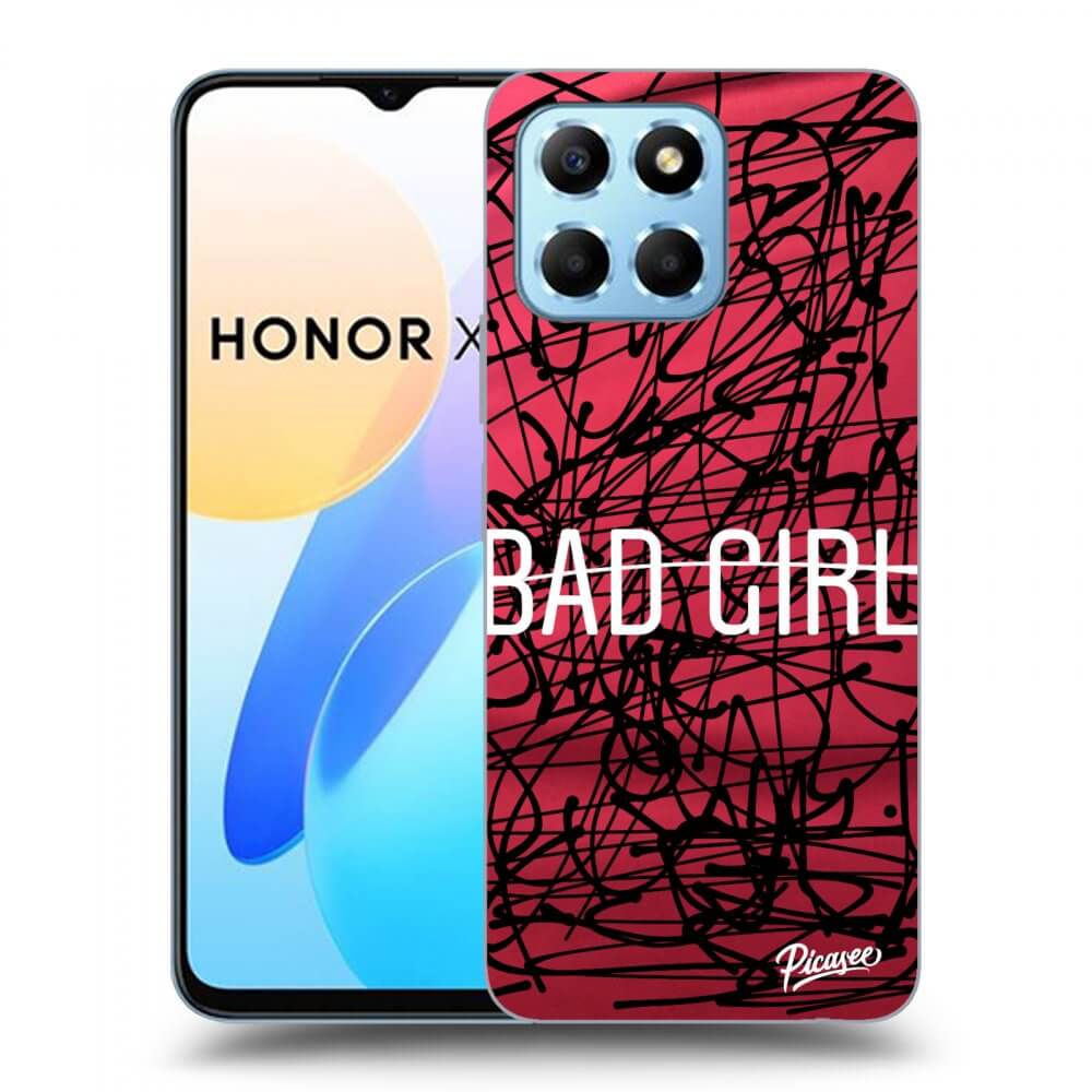 Picasee silikonowe przeźroczyste etui na Honor X8 5G - Bad girl