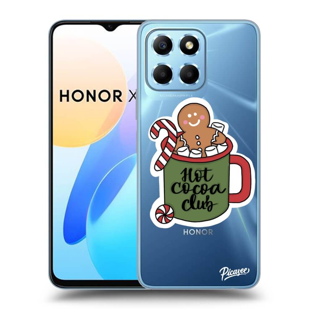 Picasee silikonowe przeźroczyste etui na Honor X8 5G - Hot Cocoa Club