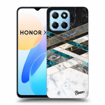 Etui na Honor X8 5G - Black & White geometry