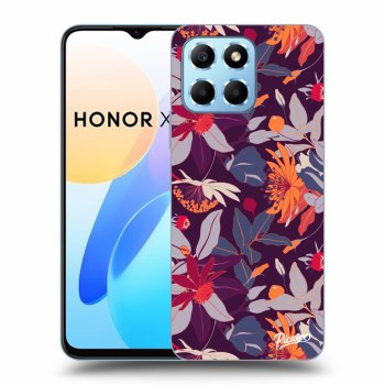 Etui na Honor X8 5G - Purple Leaf