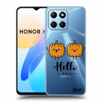 Picasee silikonowe przeźroczyste etui na Honor X8 5G - Hallo Fall