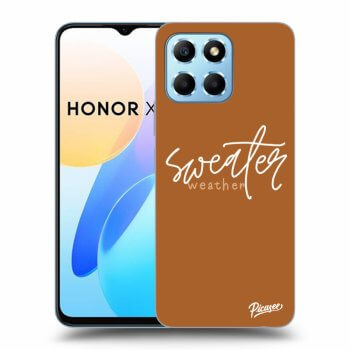 Picasee silikonowe przeźroczyste etui na Honor X8 5G - Sweater weather