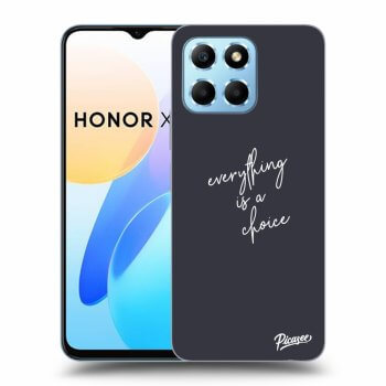 Picasee silikonowe przeźroczyste etui na Honor X8 5G - Everything is a choice