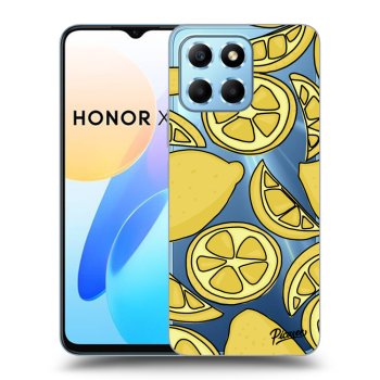 Picasee silikonowe przeźroczyste etui na Honor X8 5G - Lemon