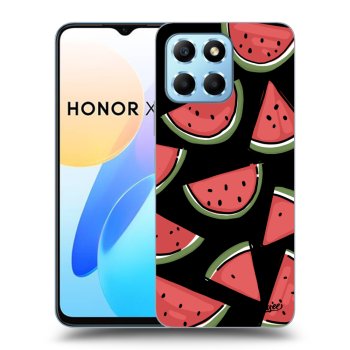 Picasee silikonowe czarne etui na Honor X8 5G - Melone