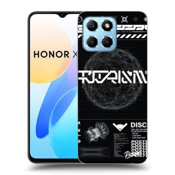 Picasee silikonowe czarne etui na Honor X8 5G - BLACK DISCO