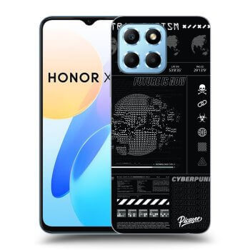 Picasee silikonowe czarne etui na Honor X8 5G - FUTURE