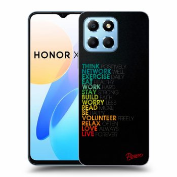 Picasee silikonowe przeźroczyste etui na Honor X8 5G - Motto life