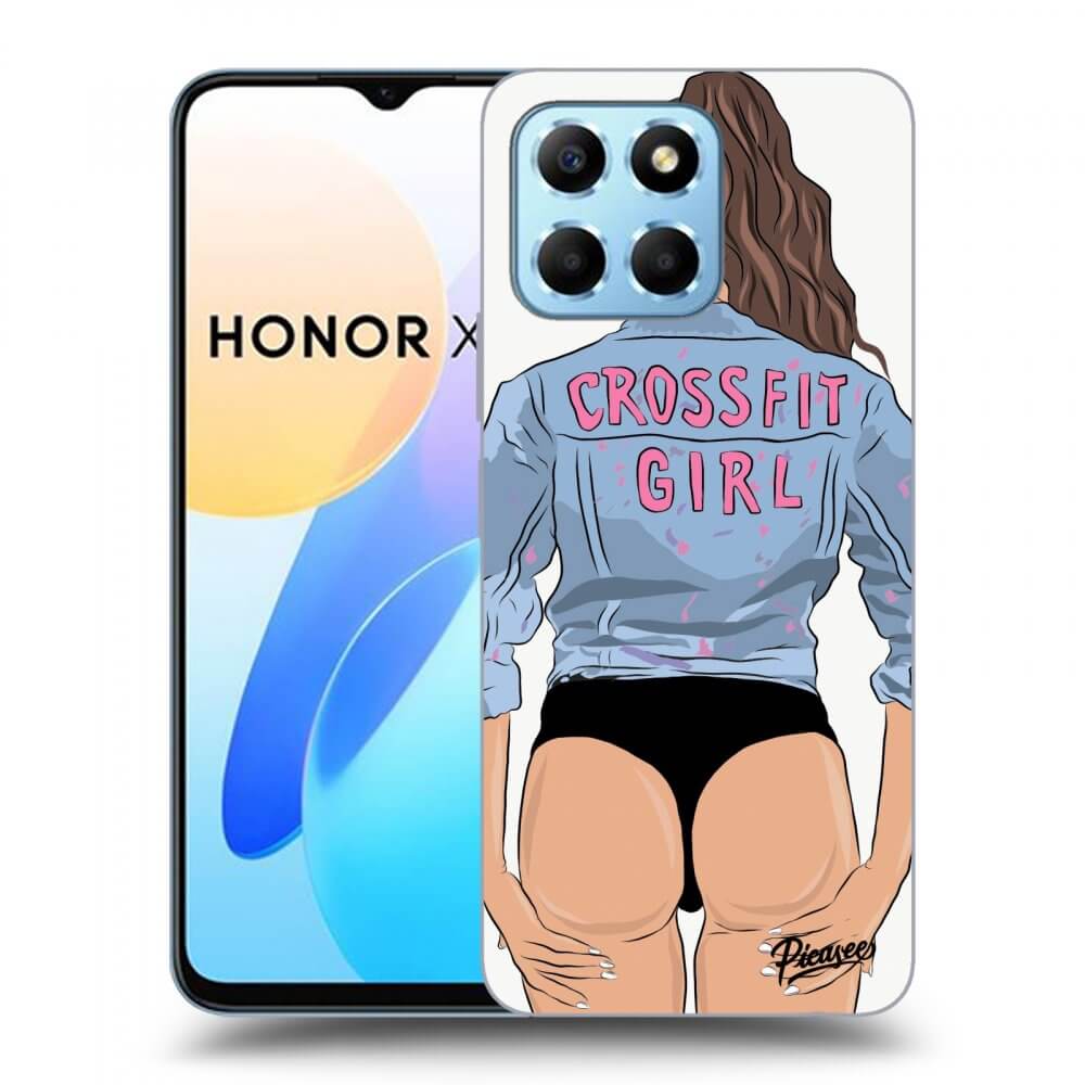Picasee silikonowe przeźroczyste etui na Honor X8 5G - Crossfit girl - nickynellow