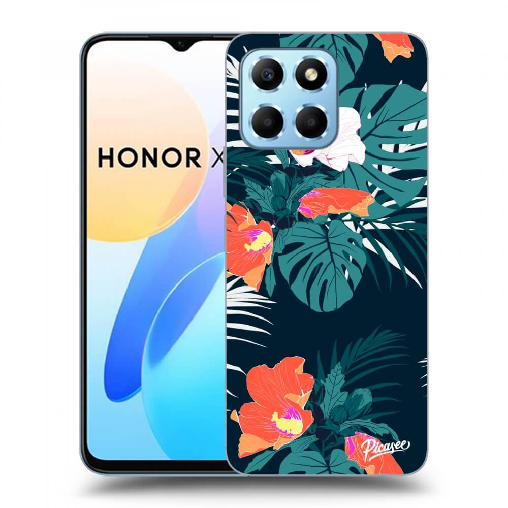 Picasee silikonowe przeźroczyste etui na Honor X6 - Monstera Color