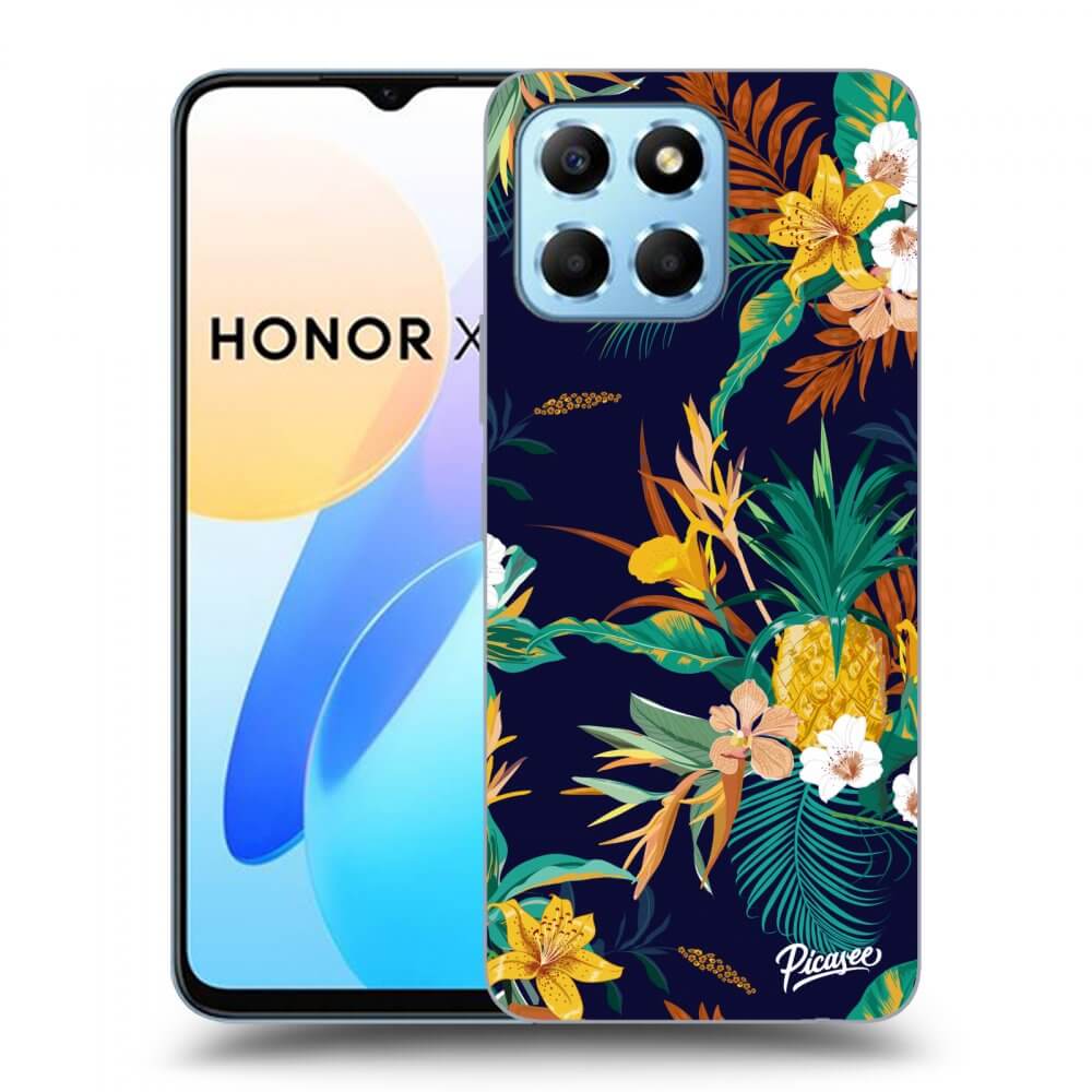 Picasee silikonowe przeźroczyste etui na Honor X6 - Pineapple Color