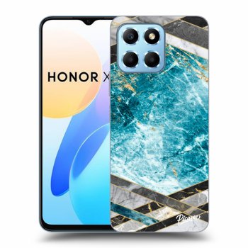 Etui na Honor X6 - Blue geometry