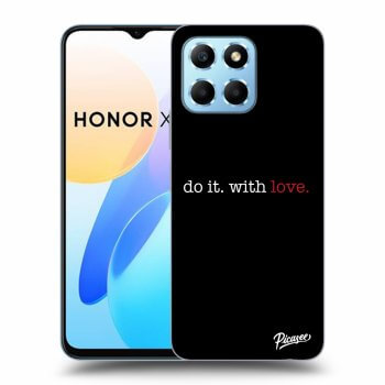 Picasee silikonowe czarne etui na Honor X6 - Do it. With love.