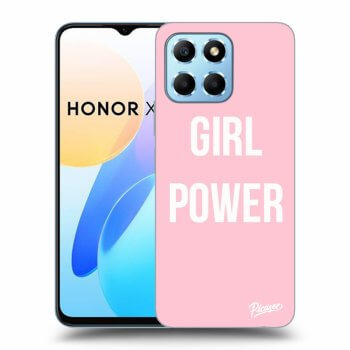 Picasee silikonowe czarne etui na Honor X6 - Girl power