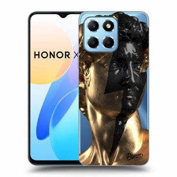 Picasee silikonowe przeźroczyste etui na Honor X6 - Wildfire - Gold