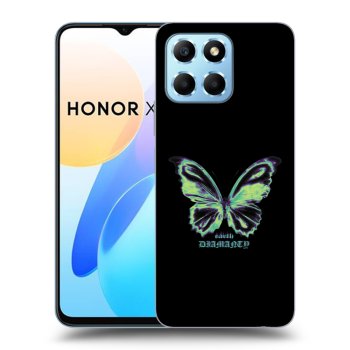 Picasee silikonowe przeźroczyste etui na Honor X6 - Diamanty Blue