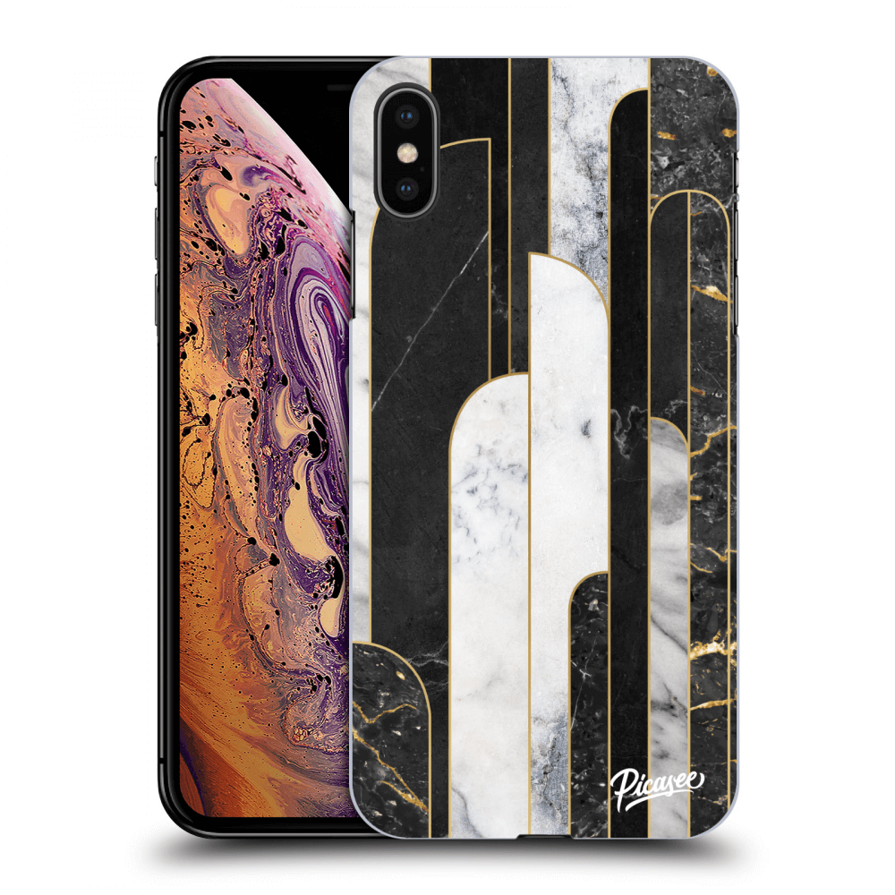 Picasee ULTIMATE CASE pro Apple iPhone XS Max - Black & White tile