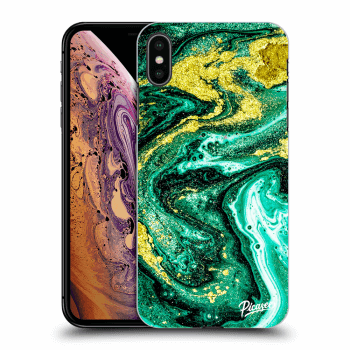 Etui na Apple iPhone XS Max - Green Gold