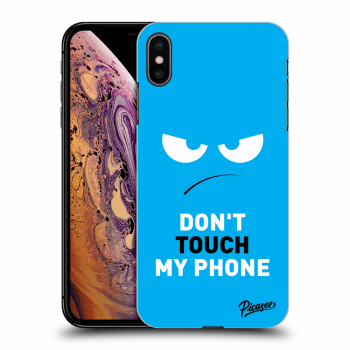 Etui na Apple iPhone XS Max - Angry Eyes - Blue