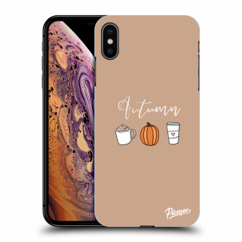 Picasee silikonowe przeźroczyste etui na Apple iPhone XS Max - Autumn