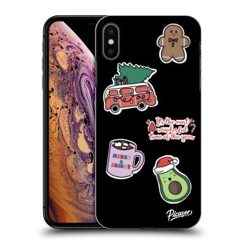 Etui na Apple iPhone XS Max - Christmas Stickers