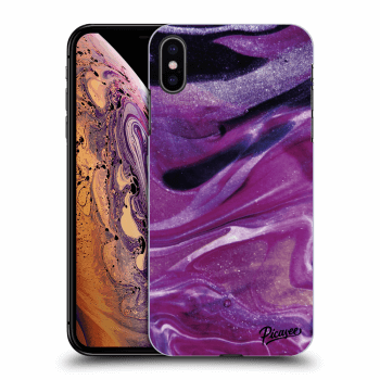 Etui na Apple iPhone XS Max - Purple glitter