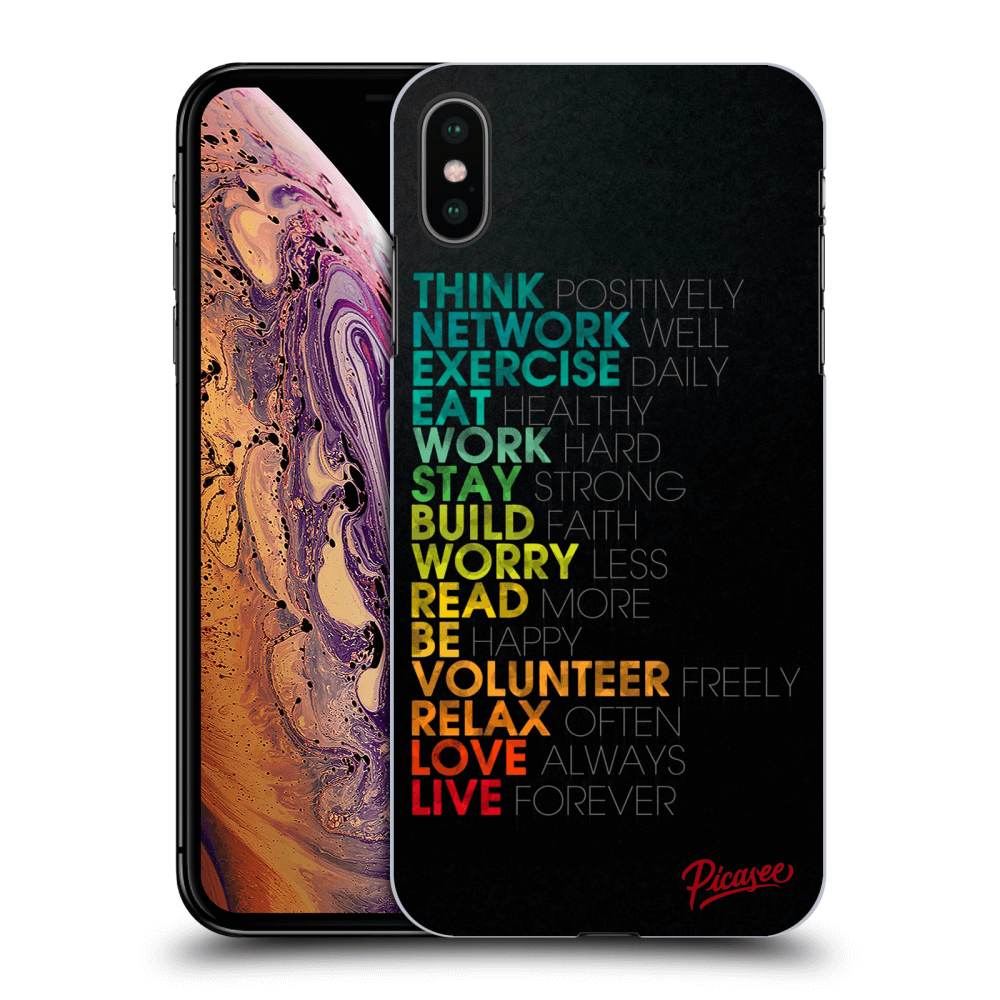 Picasee ULTIMATE CASE pro Apple iPhone XS Max - Motto life