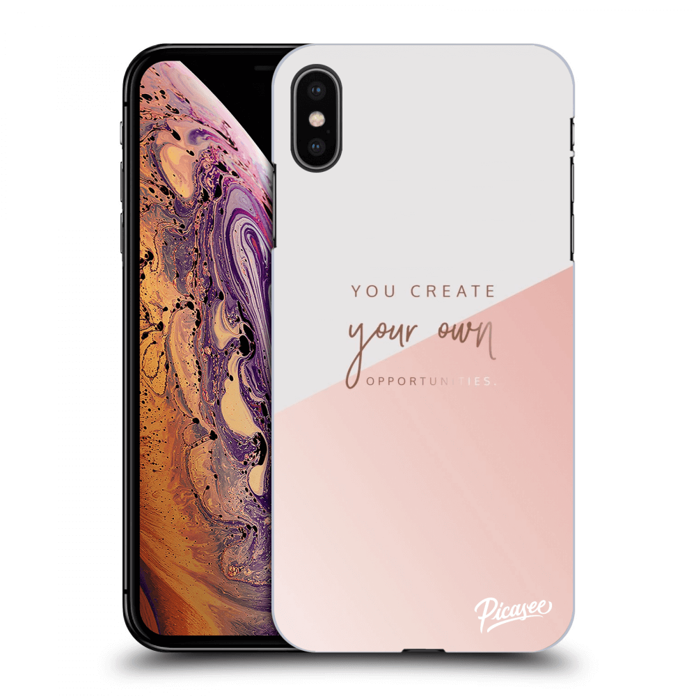 Picasee silikonowe przeźroczyste etui na Apple iPhone XS Max - You create your own opportunities
