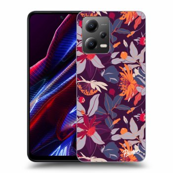 Etui na Xiaomi Poco X5 - Purple Leaf