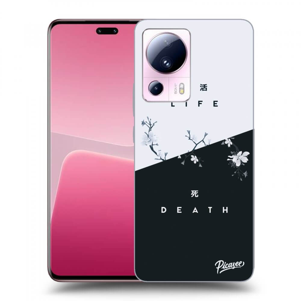 Picasee silikonowe czarne etui na Xiaomi 13 Lite - Life - Death