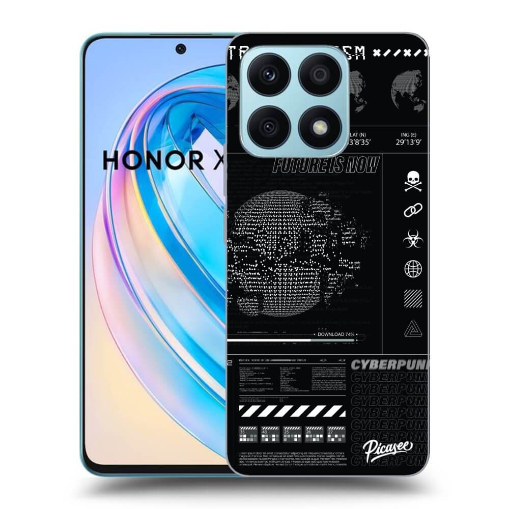 Picasee silikonowe czarne etui na Honor X8a - FUTURE