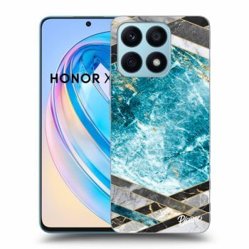 Etui na Honor X8a - Blue geometry