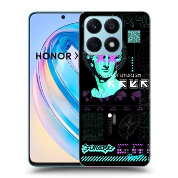 Picasee silikonowe czarne etui na Honor X8a - RETRO