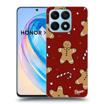 Picasee silikonowe czarne etui na Honor X8a - Gingerbread 2