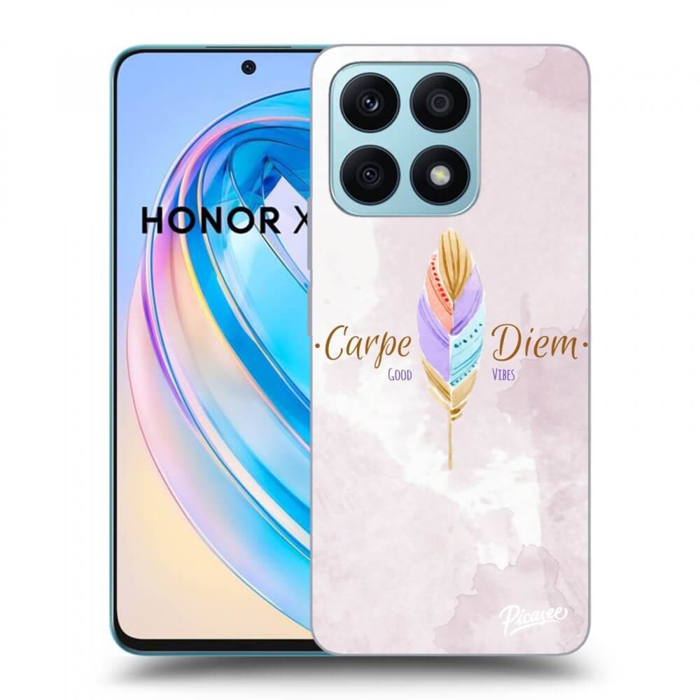 Picasee silikonowe przeźroczyste etui na Honor X8a - Carpe Diem