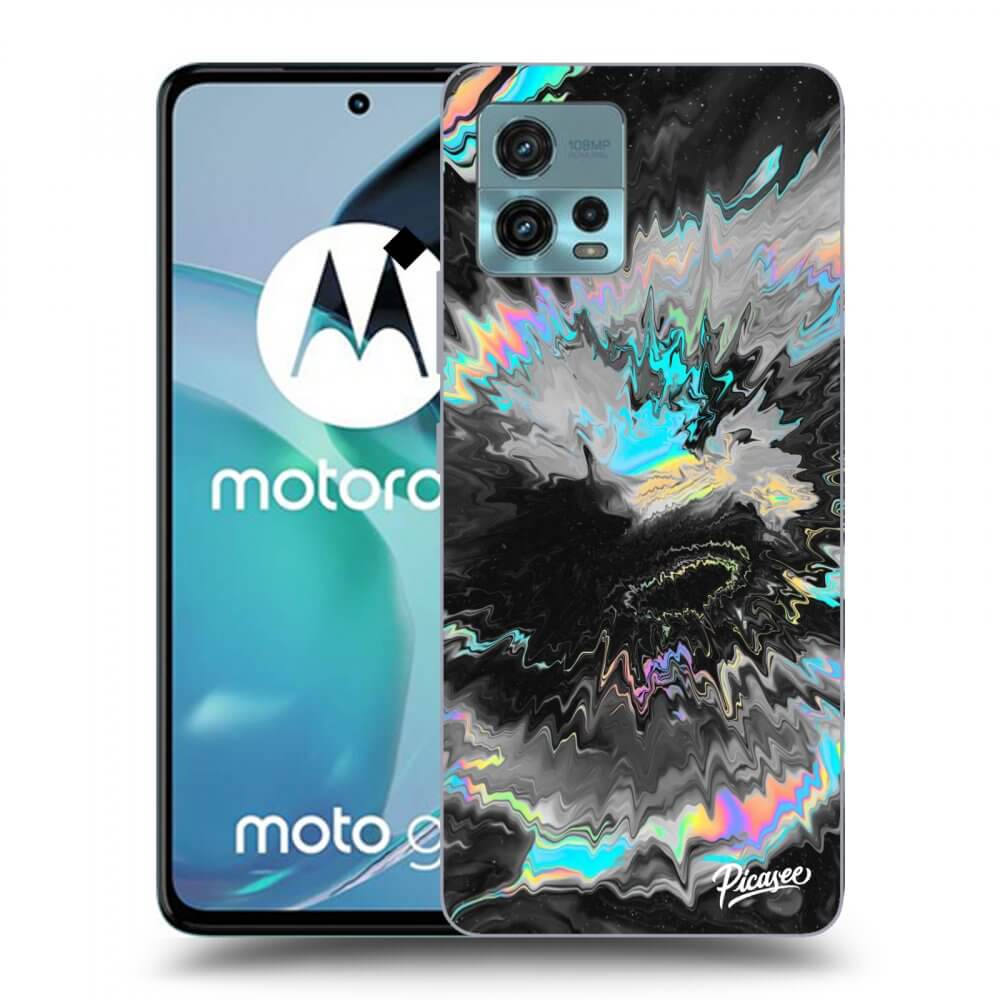 Picasee silikonowe czarne etui na Motorola Moto G72 - Magnetic