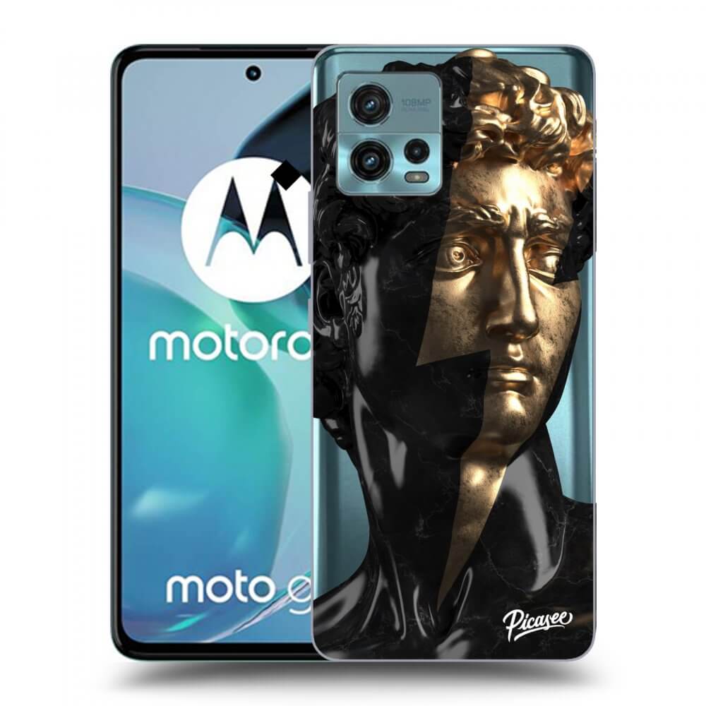 Picasee silikonowe przeźroczyste etui na Motorola Moto G72 - Wildfire - Black