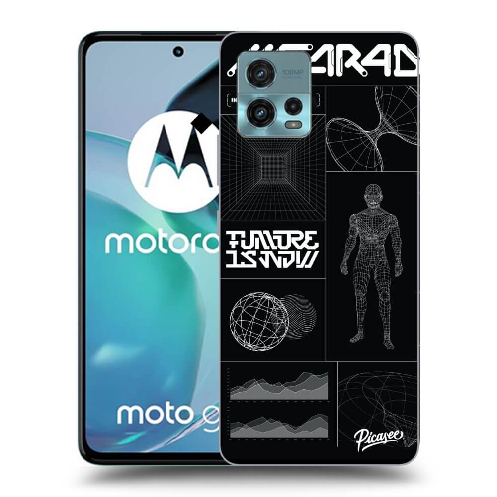 Picasee silikonowe czarne etui na Motorola Moto G72 - BLACK BODY