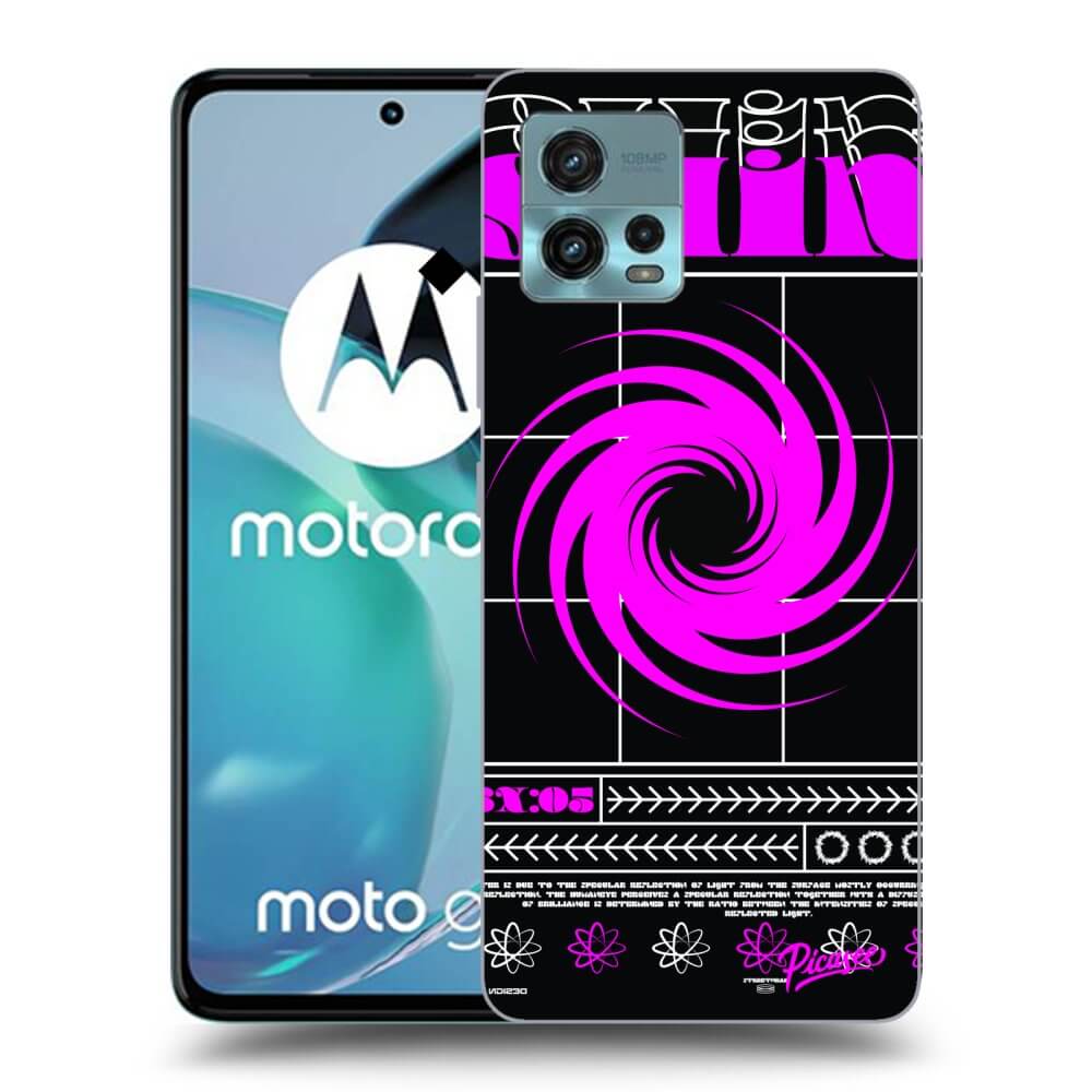 Picasee silikonowe czarne etui na Motorola Moto G72 - SHINE