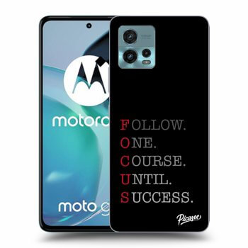 Picasee silikonowe czarne etui na Motorola Moto G72 - Focus