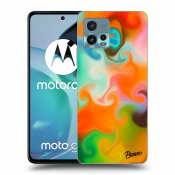 Picasee silikonowe czarne etui na Motorola Moto G72 - Juice