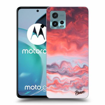 Picasee silikonowe czarne etui na Motorola Moto G72 - Sunset