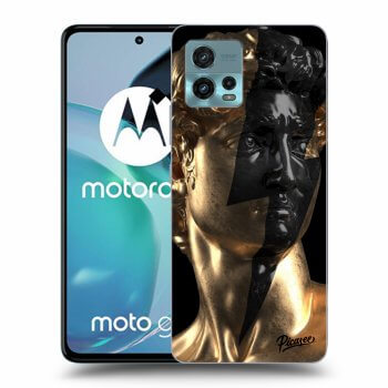Picasee silikonowe czarne etui na Motorola Moto G72 - Wildfire - Gold