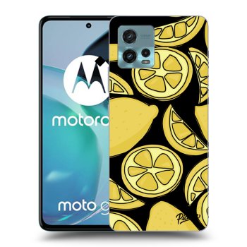 Picasee silikonowe czarne etui na Motorola Moto G72 - Lemon