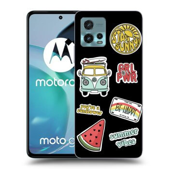 Picasee silikonowe czarne etui na Motorola Moto G72 - Summer