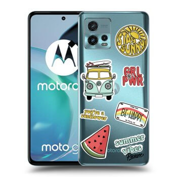 Picasee silikonowe przeźroczyste etui na Motorola Moto G72 - Summer